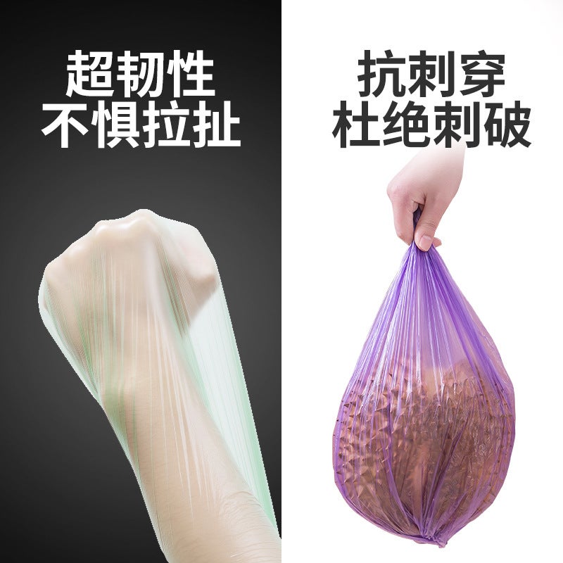 Garbage Bag Household 100 Color El Household New Material Plastic Bag Point-And-Off Kitchen And Toilet - Image 3