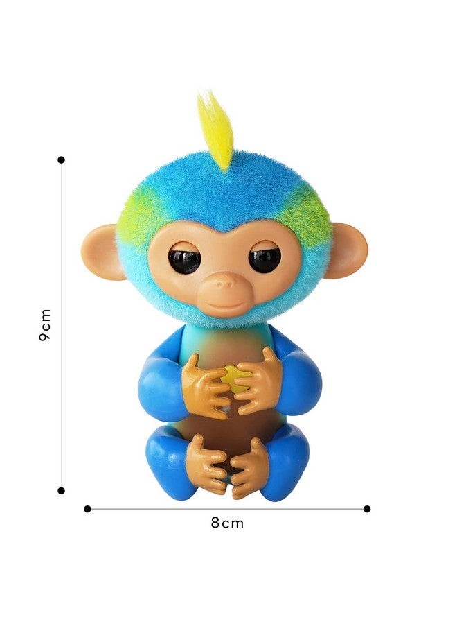 Fingerlings 2023 NEW Interactive Baby Monkey Reacts to Touch - 70+ Sounds & Reactions - Leo (Blue) - Image 3