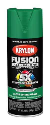 Krylon Fusion All-In-One Adhesive Spray Paint for Indoor/Outdoor Use, 12 oz, Spring Grass - Image 1