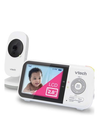 جهاز مراقبة الأطفال بالفيديو VTech VM819 مع عمر بطارية يصل إلى 19 ساعة، رؤية ليلية تلقائية طويلة المدى بطول 1000 قدم، شاشة 2.8 بوصة، مستشعر درجة الحرارة الصوتي ثنائي الاتجاه، وضع توفير الطاقة والتهويدات - pzsku/Z1A985B0E510D2E638B74Z/45/_/1730634883/40a2affa-a932-4e2a-9323-ca71e75d2fa1