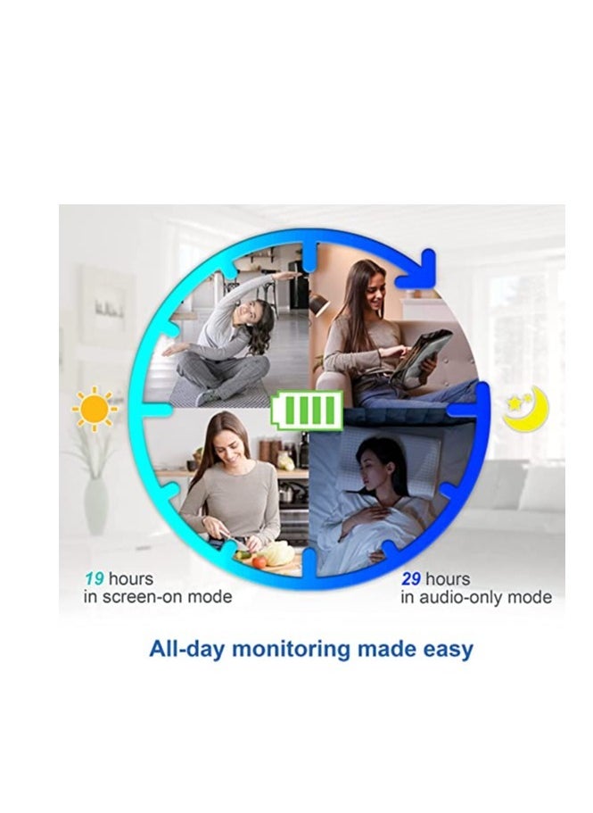 vtech - VTech VM819 Video Baby Monitor with 19Hour Battery Life 1000ft Long Range Auto Night Vision 2.8” Screen 2Way Audio Talk Temperature Sensor Power Saving Mode and Lullabies - Image 1