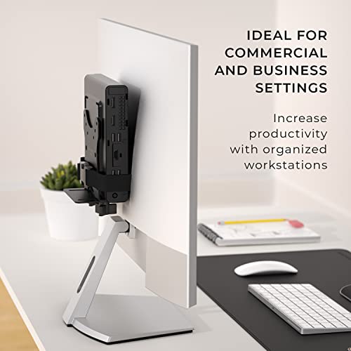 HumanCentric Thin Client Mount Bracket, Mount a Mini PC or Computer to a VESA Monitor Arm or Stand, Pole, or Under Desk or Surface, Devices with 0.65-2.55" in Depth for 75x75 and 100x100mm Patterns - Image 5