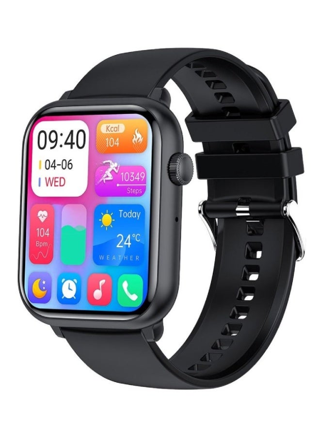 AROAQ HK27 Smartwatch 1.78″ AMOLED HD Display, Bluetooth Calling, NFC, AI Voice Assistant, Health & Fitness Tracker – Silicone Strap , Black - Image 1