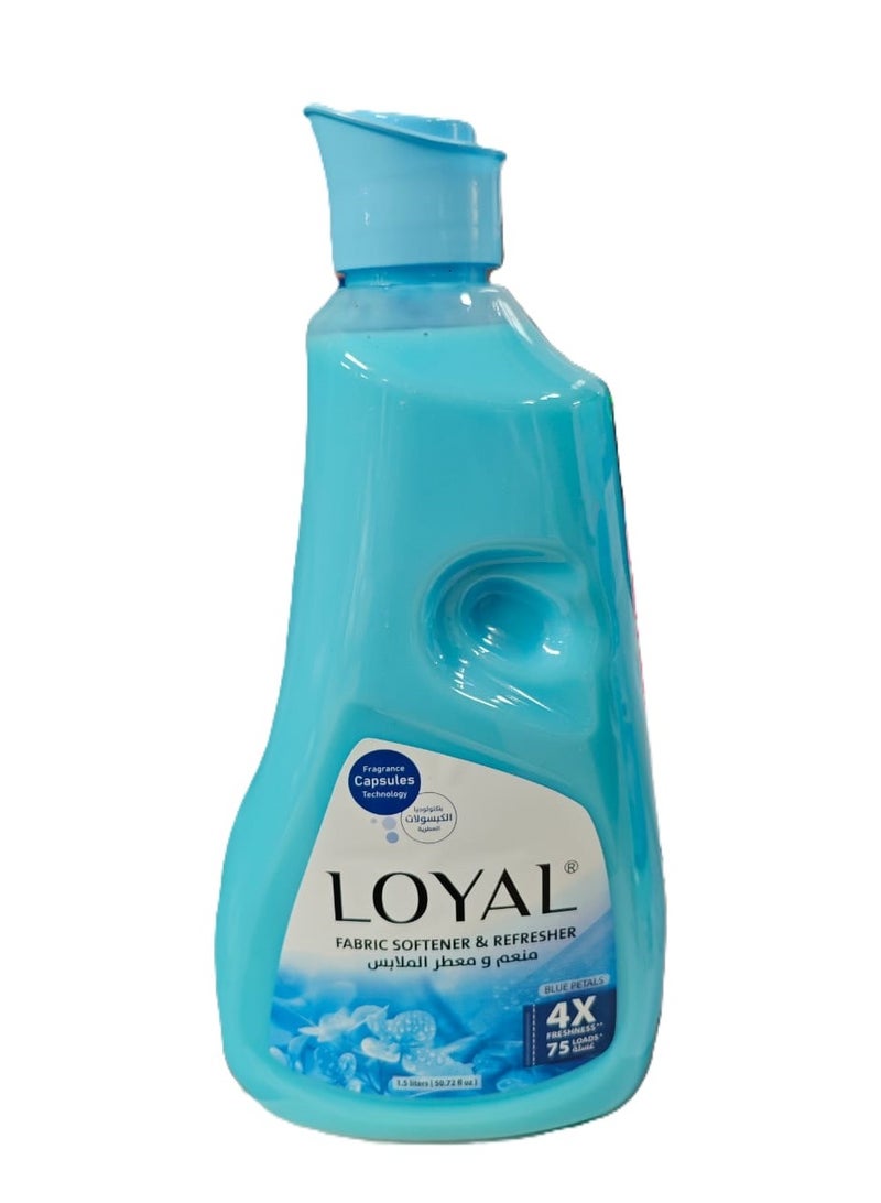 loyal Fabric Softener & Refresher Blue Petals 1500 ml - Image 1