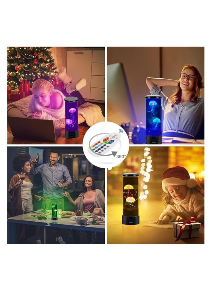 LED jellyfish lava lamp with 20 colour changing lights remote control lamp jellyfish lamp