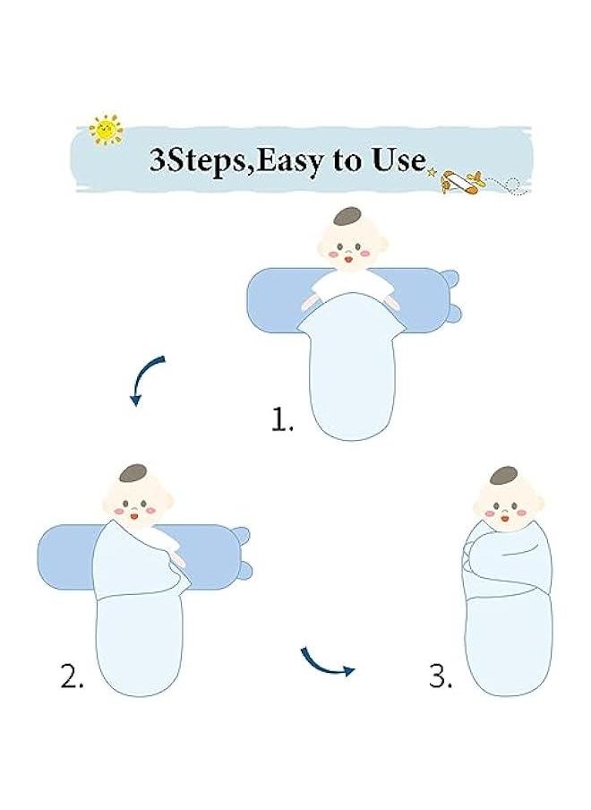 3Pcs Delicate Knitted Baby Swaddle Set with Cute Hat for 0-3 Months, Ultra-Soft, Comfortable, and Lightweight Cotton Infant Swaddle Wrap (Alpaca & Dinosaur & Animal world)