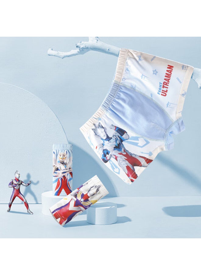 Ultraman Children's Underwear, Boys' Cotton Boxer Briefs, Spring And Autumn Shorts, Winter Boxer Shorts, Ahm90007, Three-pack, 150cm - Image 2
