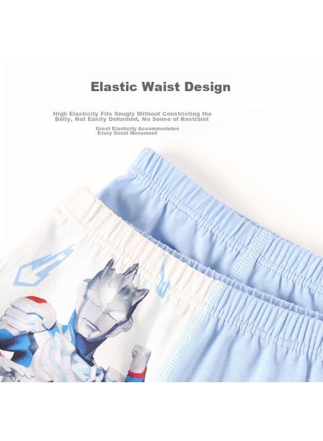 Ultraman Children's Underwear, Boys' Cotton Boxer Briefs, Spring And Autumn Shorts, Winter Boxer Shorts, Ahm90007, Three-pack, 150cm - Image 4