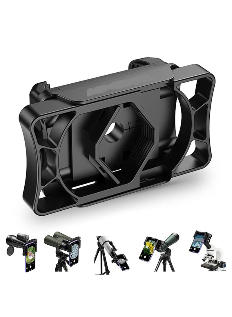 SYOSI SYOSI Telescope Adapter, Phone Adapter Mount Working with Spotting Scopes & Binoculars & Monocular & Telescope & Microscope Fits Almost All Optical Equipment and Smartphones on the Market - Image 1