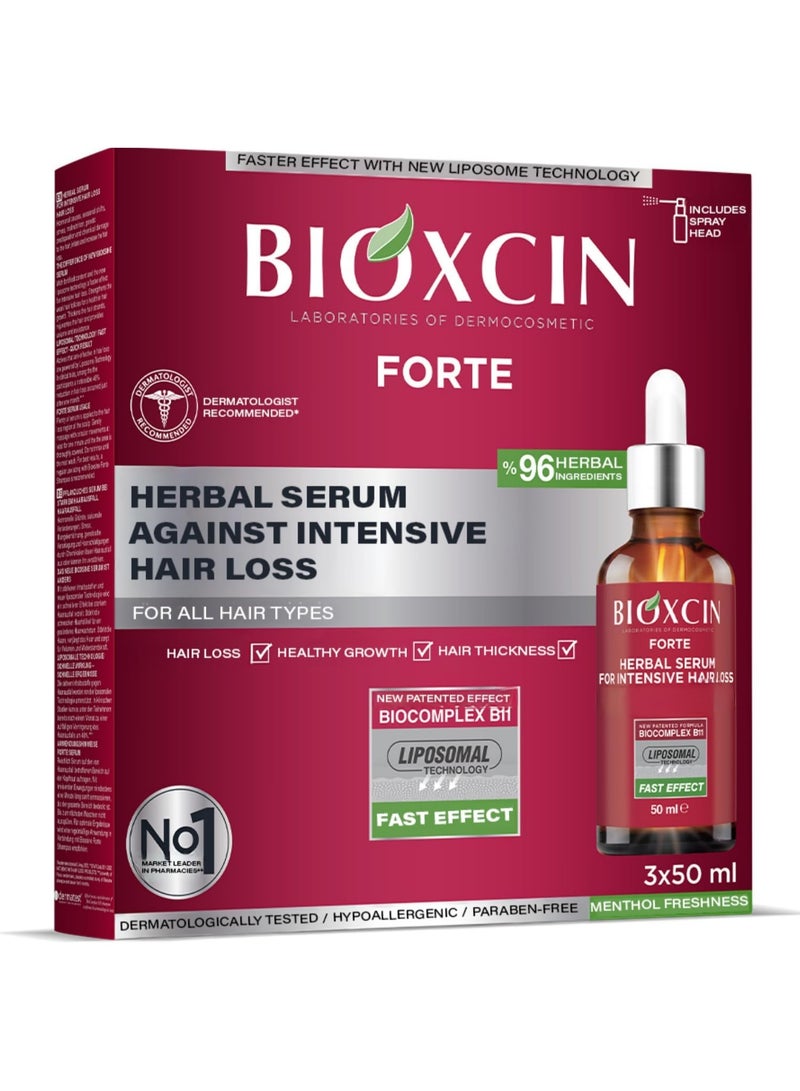 BIOXCIN SERUM FOR INTENSIVE HAIR LOSS (3 x 50 ml)