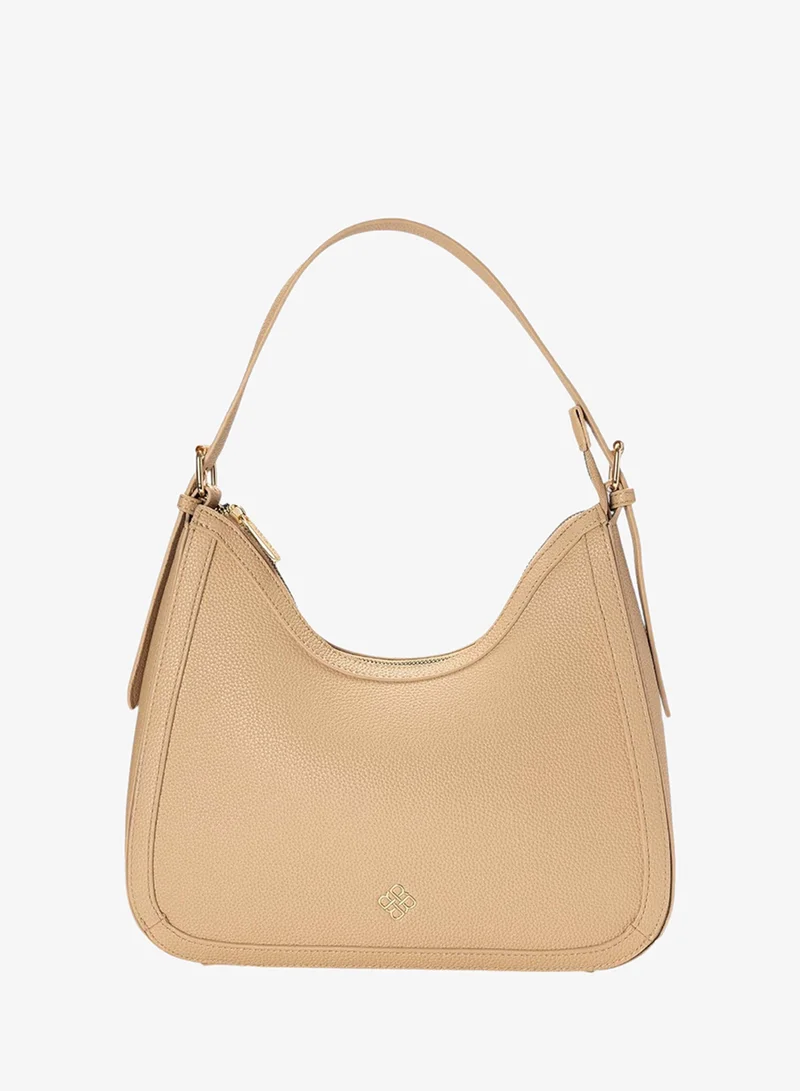 Bata Textured Shoulder Bag with Adjustable Strap