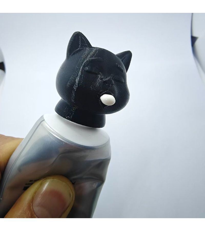 Cat Shaped Toothpaste Dispenser 2 White Fun Bathroom Decor For Pet Lovers Creative Gadget Makes Brushing Enjoyable No Waste Design Durable Easy Clean Great Gift - Image 4