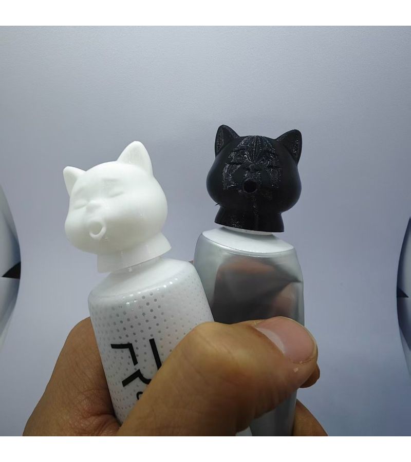 Cat Shaped Toothpaste Dispenser 2 White Fun Bathroom Decor For Pet Lovers Creative Gadget Makes Brushing Enjoyable No Waste Design Durable Easy Clean Great Gift - Image 3