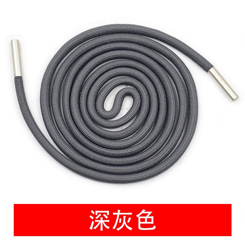 High-End Metal Tip Drawstrings for Hoodies and Pants Dark gray