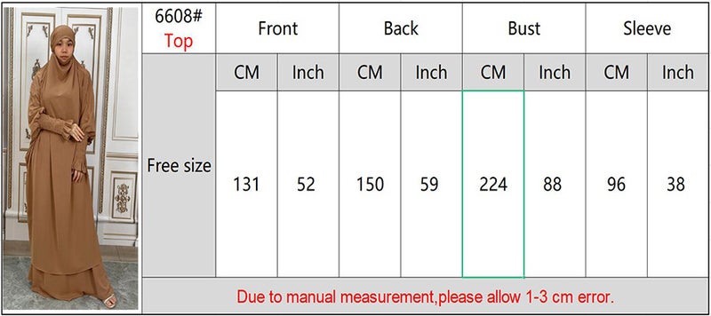monica fashion Muslim Women Fashion Set Two-piece robe Long sleeve Islamic Clothing Dubai Saudi Turkey solid color elegant dress - Image 3