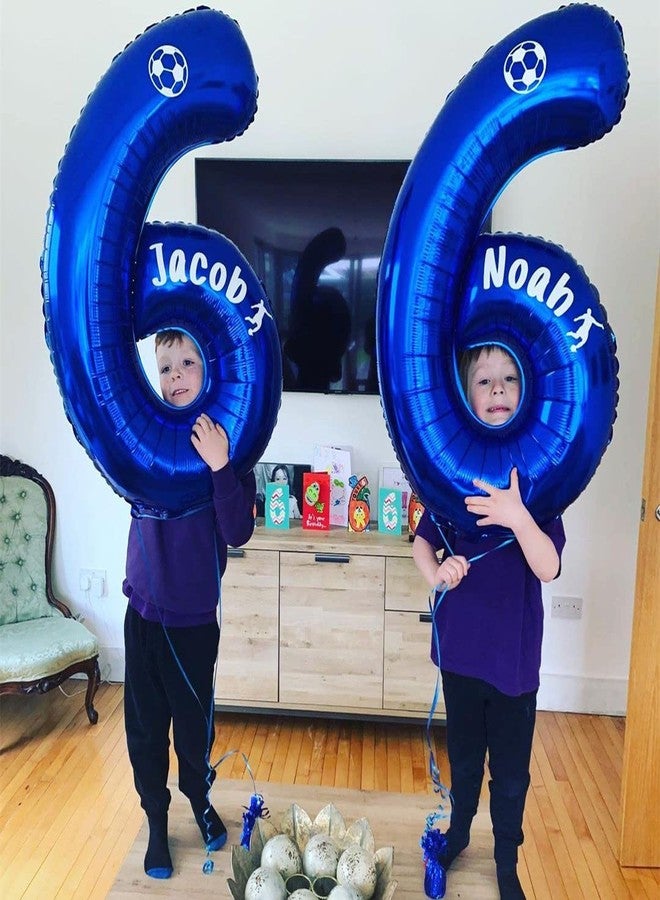 BBPOOL Navy Blue Number 9 Balloons,40 Inch Dark Blue 9 Birthday Balloon Large Foil Mylar Number Digital Balloons for Birthday Party Graduation Baby Shower Anniversary Decorations - Image 4