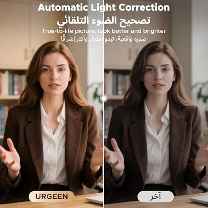 rayihni 4K WEBCAM WITH MICROPHONE, BUILT-IN PRIVACY COVER, AUTOFOCUS STREAMING WEBCAM, 70°FOV COMPUTER CAMERA, PLUG AND PLAY USB WEBCAM FOR ONLINE CALLING/CONFERENCING, ZOOM/FACETIME/YOUTUBE, LAPTOP/PC - Image 3