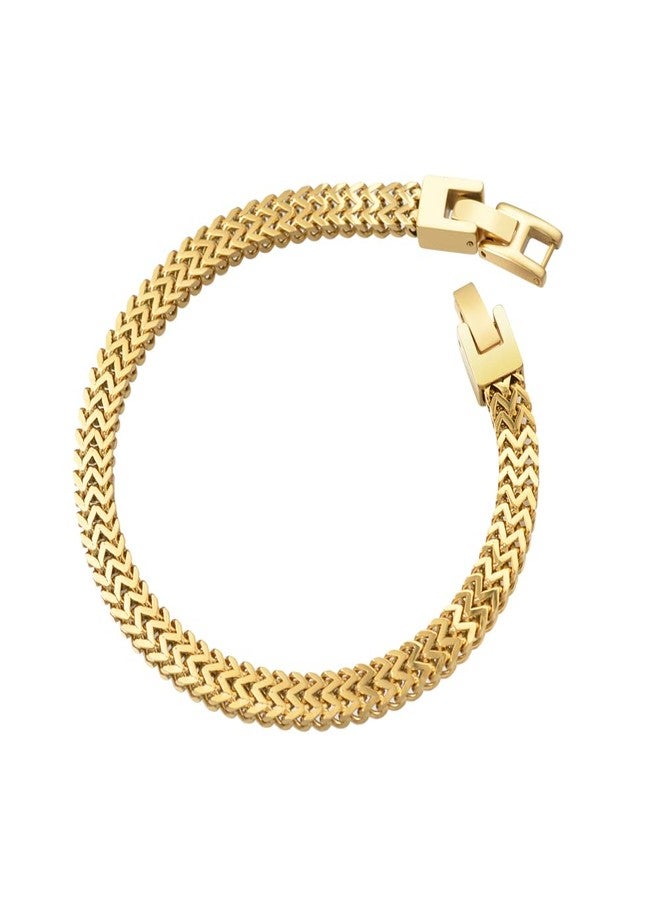 Geoffrey Beene Men's Stainless Steel Double Franco Chain Bracelet with Extension - Image 3