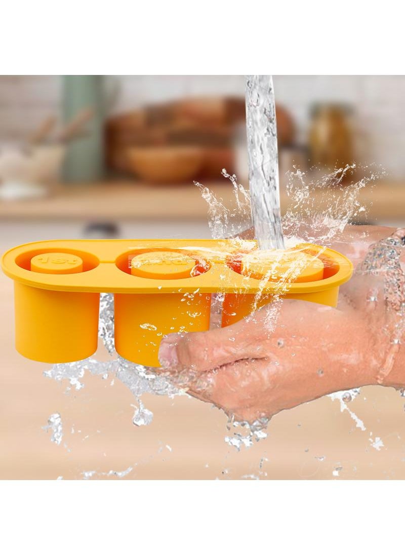 Bluejw Ice Cube Tray For Flow State Tumbler Silicone Ice Cube Maker With Lid For 30-40Oz Tumbler For Chilling Whiskey Cocktails Drinks Coffee Easy Fill And Release Ice Maker BPA Free  - Image 2
