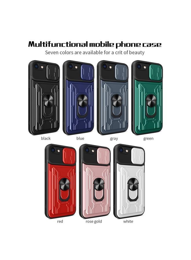 S-TOP Case For iPhone SE 2022 / SE 2020 / 8 / 7 Sliding Camshield Card Phone Case - Image 2