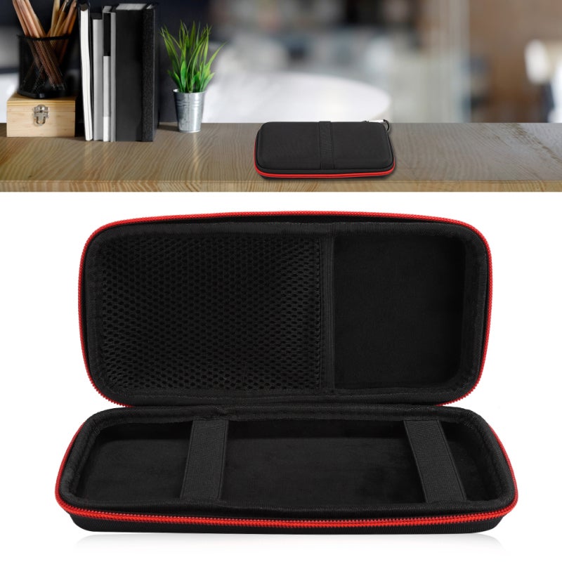 Portable Power Bank Case: 6.3X3.5X1.2 Inch Durable Stain-Resistant EVA - Built-In Soft Mesh Bag Elastic Band Double Zipper for Travel Outdoor Small Accessories Organizer - Image 5
