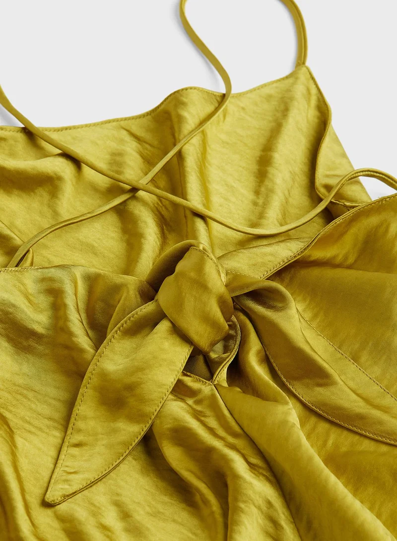 H&M Satin Cami Mini Dress