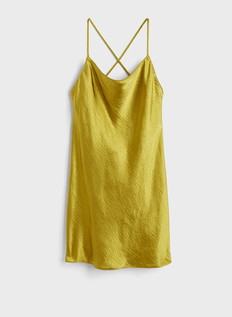 H&M Satin Cami Mini Dress