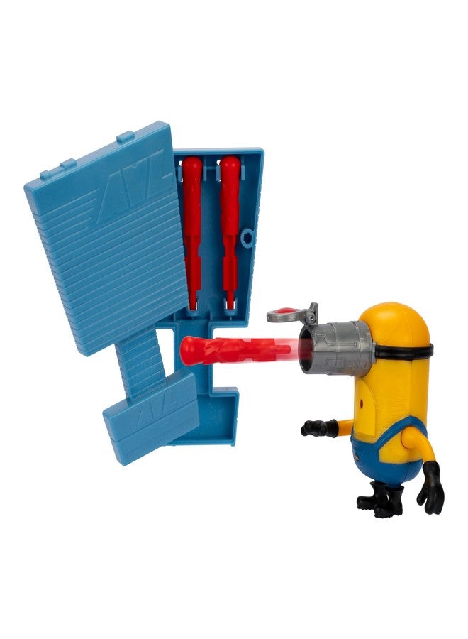 Minions Despicable ME 4 Launch & Blast Mega Mel Action Figure | Push Down On Mel's Head to Fire His Blaster | Collect All 5 | All with A Different Play Feature and Accessories - Image 4