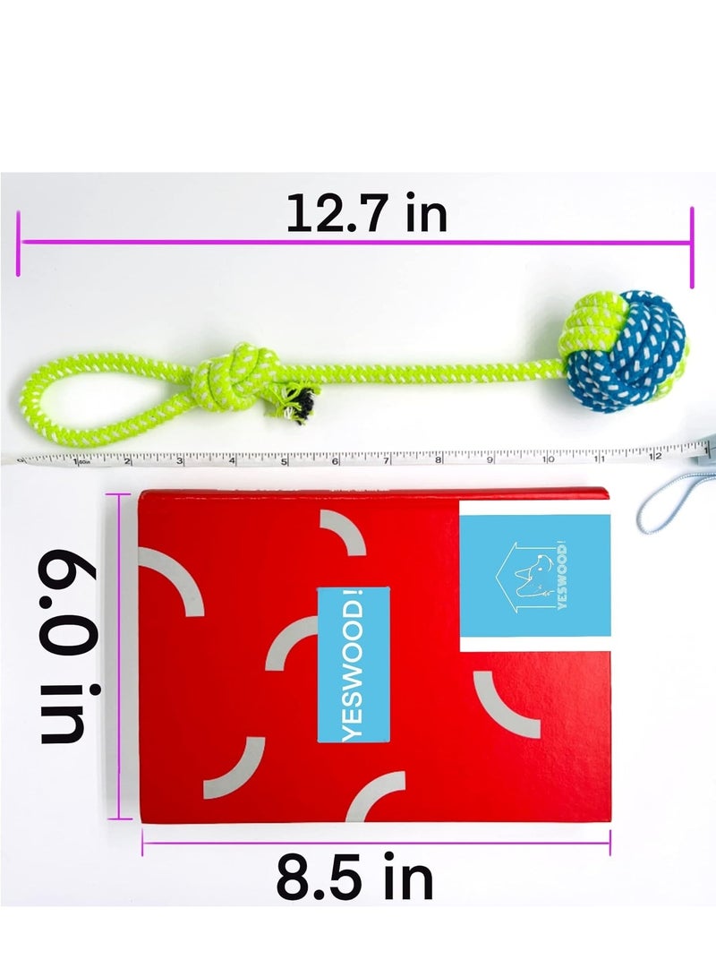 Tug of War Dog Toy Small Breed,Dog Ball with Rope,Rope with Ball Attached for Small and Medium Dogs, Ball On Rope Dog Toy,Rope Ball Dog Toy,Puppy Interactive Gift - Image 3