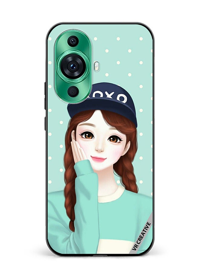 VR CREATIVE Protective Case Cover For Huawei nova 11 Ultra Xoxo Girl Design Multicolour - Image 1