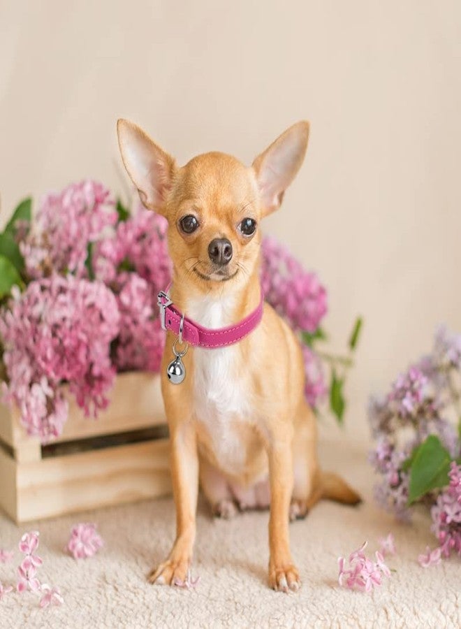 ChengFu XXS Dog Collar Teacup Dog Collar, Pink Dog Collars, Teacup Dog Collars for Small Dogs Cats, Pink, 3/8 inch Width - Image 5