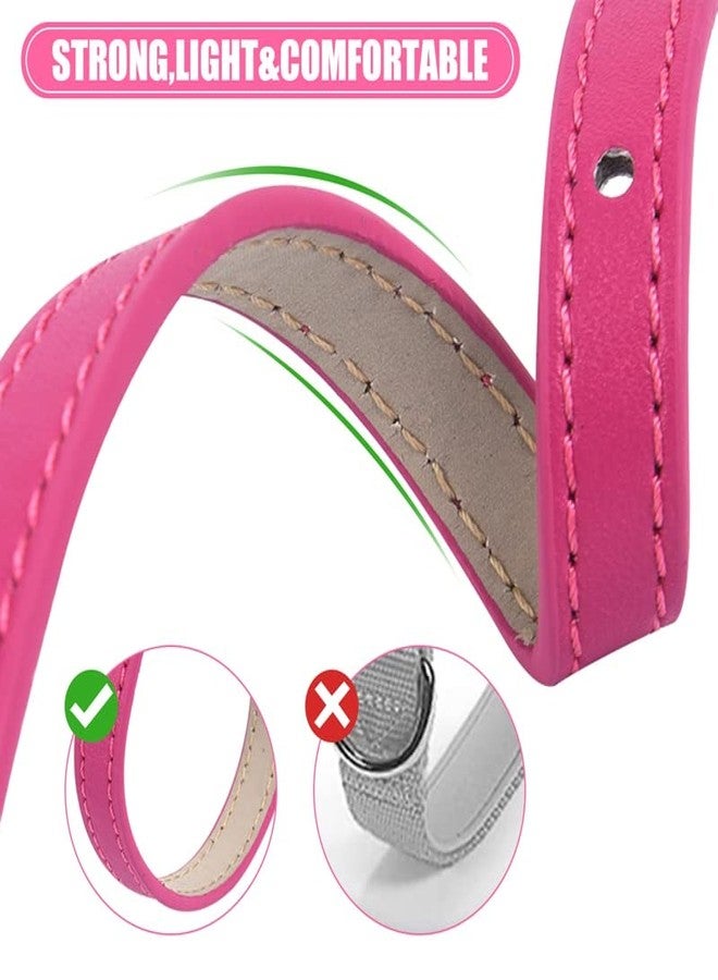 ChengFu XXS Dog Collar Teacup Dog Collar, Pink Dog Collars, Teacup Dog Collars for Small Dogs Cats, Pink, 3/8 inch Width - Image 4