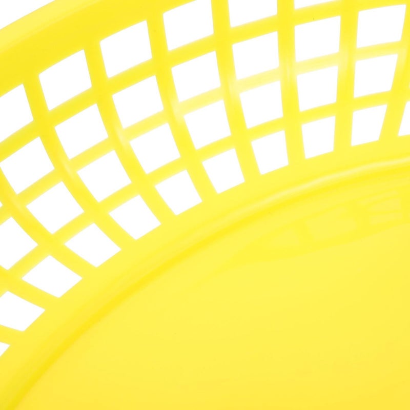 6 Pcs Yellow Plastic Oval Snack Baskets For Serving Fries Fruit Bread Kitchen Restaurant - Image 4