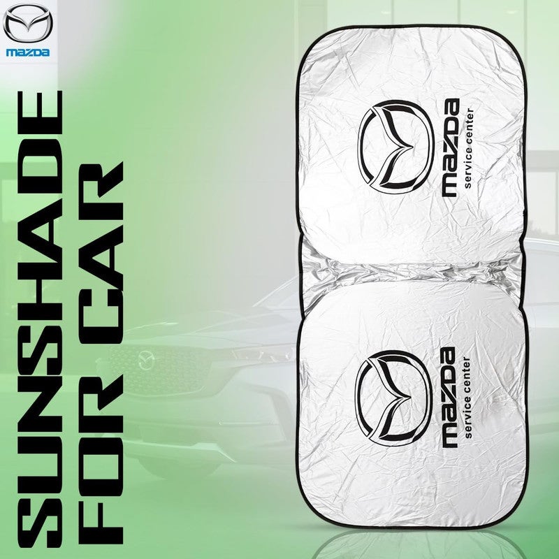 mazda Car Windshield Sunshade Foldable Front Glass Cover 150 × 75 cm Reflective Heat Insulation UV Protection Interior Cooling Shield for Sedan SUV - Image 3
