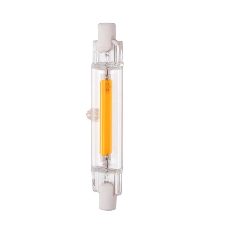 مصباح LED COB أنبوب زجاجي R7S 78 مم 5 واط أبيض دافئ AC110V بديل لمصباح الهالوجين - Image 1