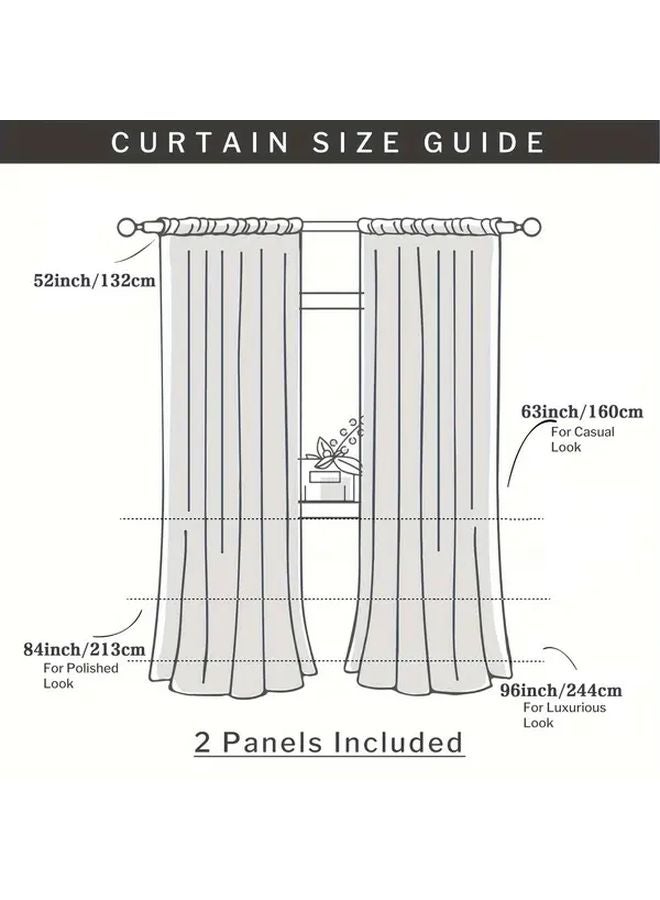 Gray Embroidered Branch Pattern 84 Inch Curtains with Silver Leaves Sunlight Filter for Living Room Bedroom - Image 3