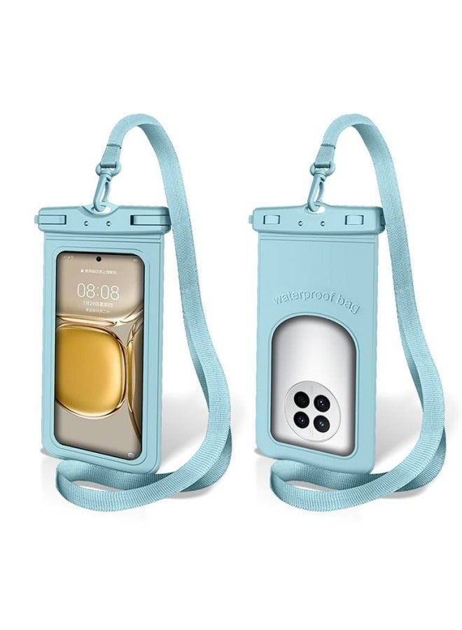 GGEROU Waterproof Phone Pouch Universal IPX8 Waterproof Phone Case with Detachable Lanyard Cellphone Dry Bag for Phone Up to 7.2" Underwater Screen Touchable Travel Beach Essentials,1 Pack - Image 1
