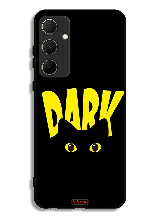 Tolwak Samsung Galaxy A35 5G Protective Case Cover Dark Cat - Image 1