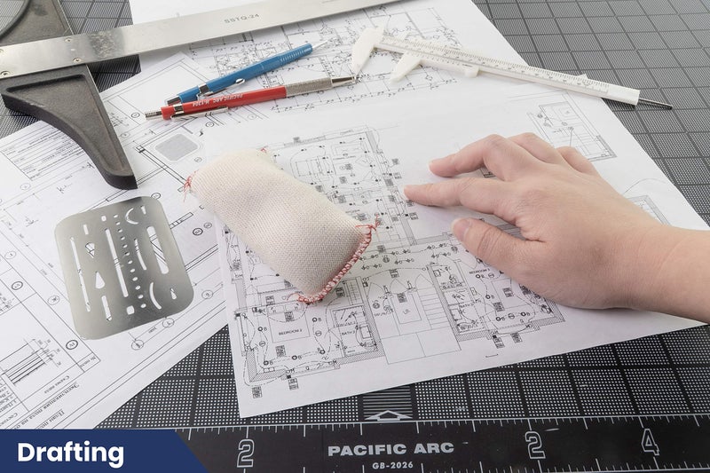 Pacific Arc وسادات التنظيف الجاف الكبيرة من باكفيك آرك للرسم والفن والهندسة والرسومات - Image 4