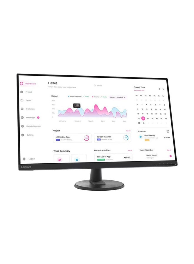 لينوفو LED 32" D32-40 FHD HDMI+DP 3y Raven Black - Image 2