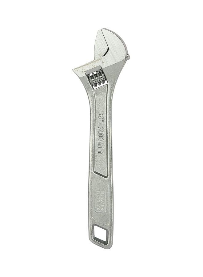 BLACK+DECKER Black + Decker 200MM ADJUSTABLE WRENCH - BDHT81591 Silver 200mm - Image 2