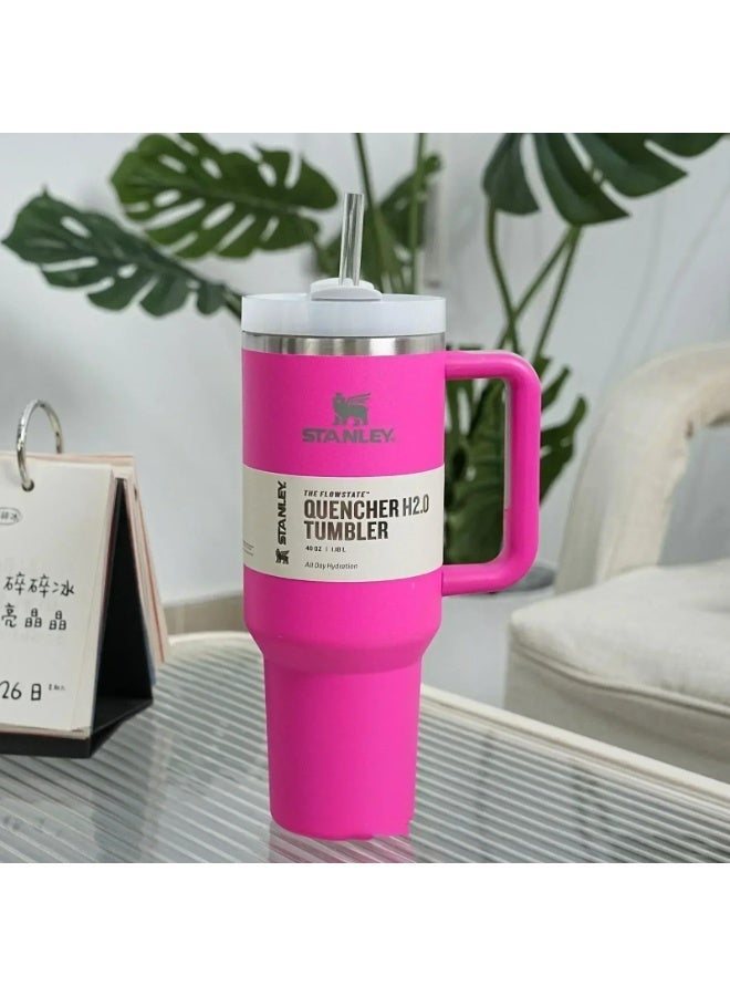 لیوان Stanley Quencher H2.0 FlowState 40oz صورتی تیره
