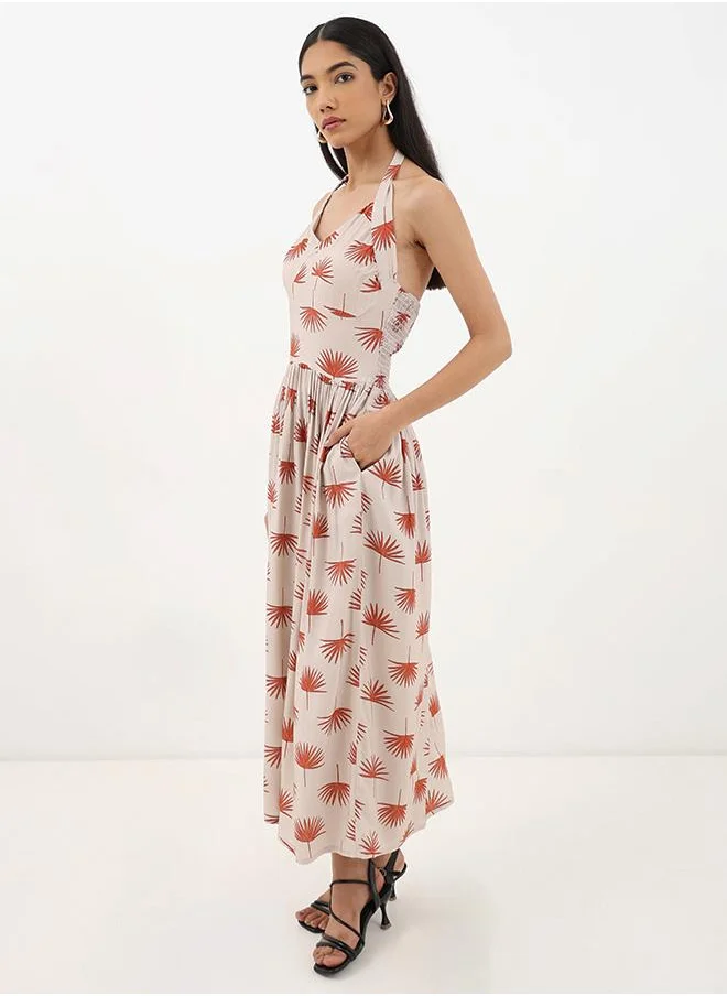 Studio Erst Serene Allure Halter Maxi Dress