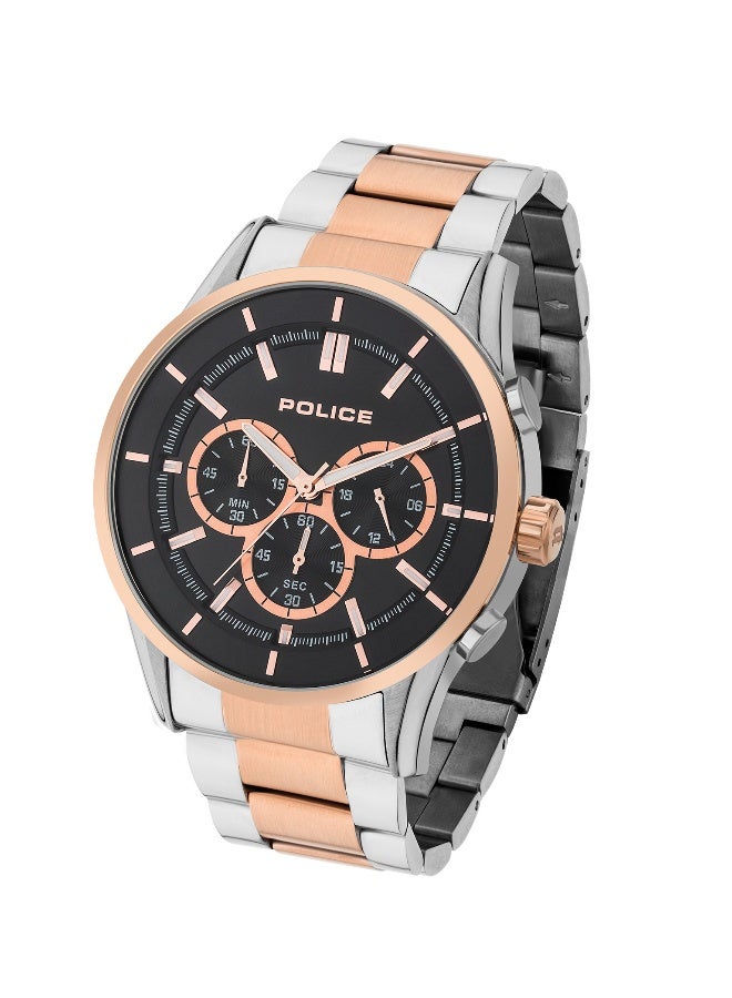 POLICE Men Rush Stainless Steel Bracelet Multifunction Watch for Men, 46mm - Image 2