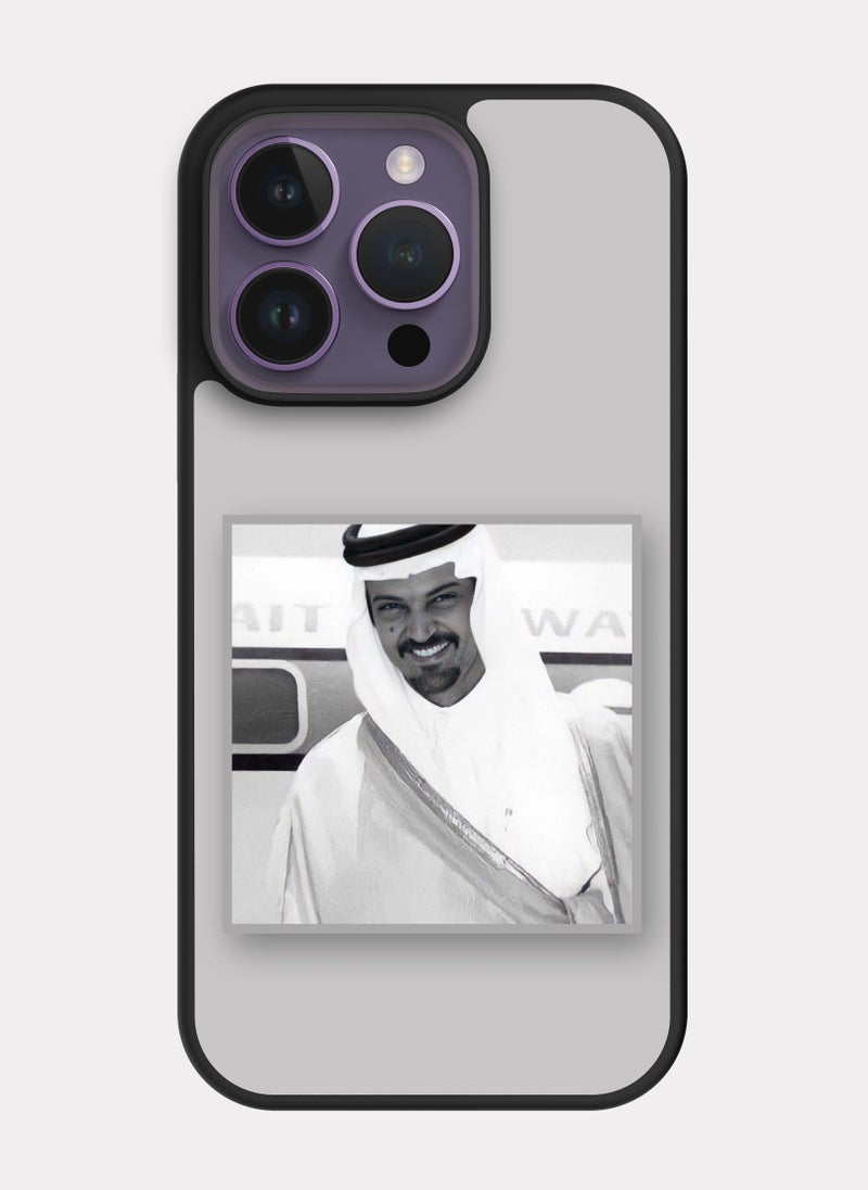 بكسلات كفر ايفون 14 برو الامير سعود الفيصل رمادي - Image 1