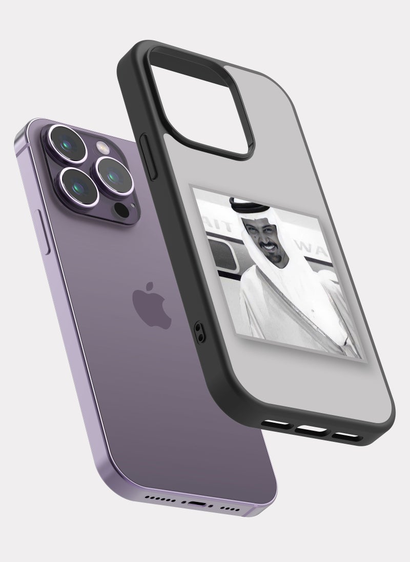 بكسلات كفر ايفون 14 برو الامير سعود الفيصل رمادي - Image 2