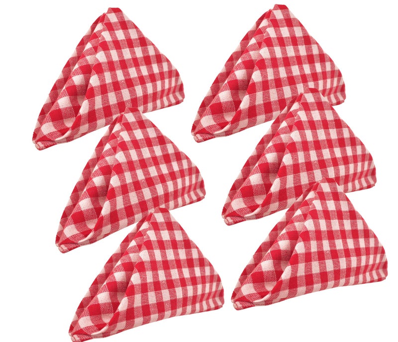 Switchon 100% Cotton Napkins Cum Mini Towels – Pack of 6 | Soft & Durable Multi-Purpose Cloth for Kitchen, Dining Table, Hotels, Cafés & Restaurants | Reusable, Absorbent & Eco-Friendly Fabric - Image 4