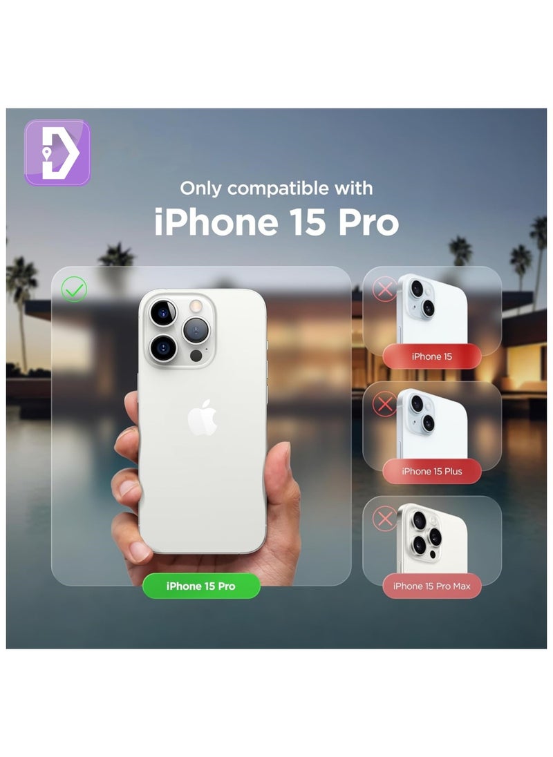 Delivus - Iphone Silicone Case - Silky Soft Touch with Grade Drop Protection - Anti-Scratch Microfiber Lining - Shockproof Protective Phone Case Slim Thin Cover (Iphone 15 Pro, Blue) - Image 1