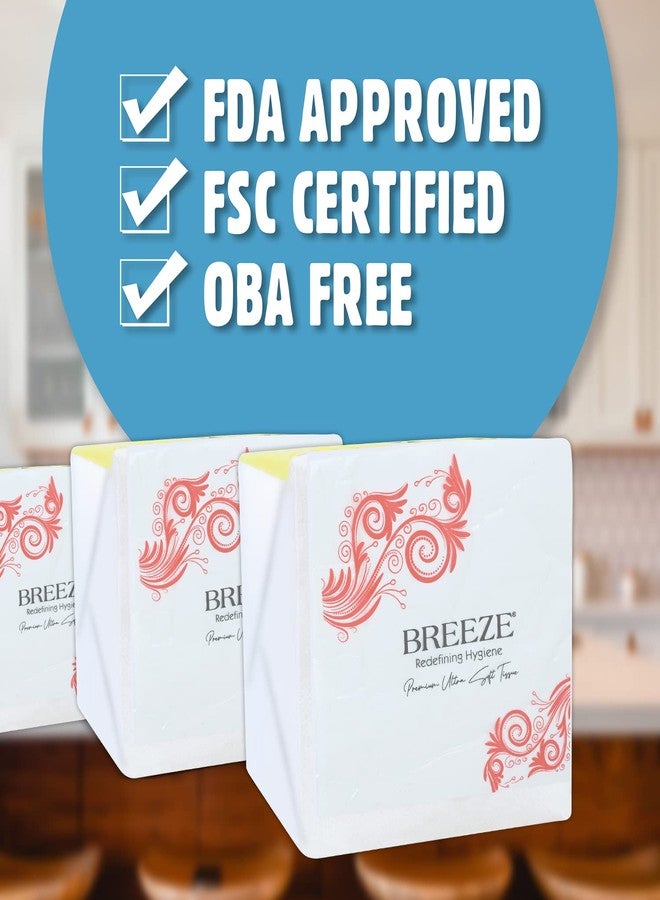BREEZE BRE004 2 Ply Paper Serviettes Cocktail Napkin Super Soft & More Absorbent Printed Tissue in Multicolor with 50 pulls (Pack of 6/300 tissues) - Image 4
