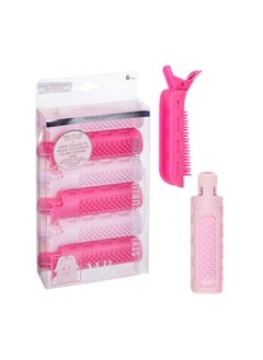 Expressions Expressions 6pc Styling Curling Clips  EasytoUse DualPurpose Hair Clips for Curling and Volumizing Heat Resistant Hair Clip Set Premium Quality Hair Accessories for Women PINK 
